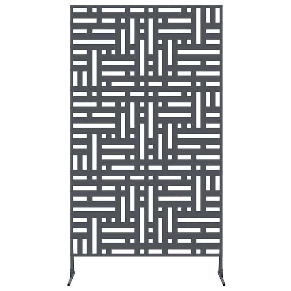 vidaXL Yksityisyysnäyttö Antrasiitti Teräs