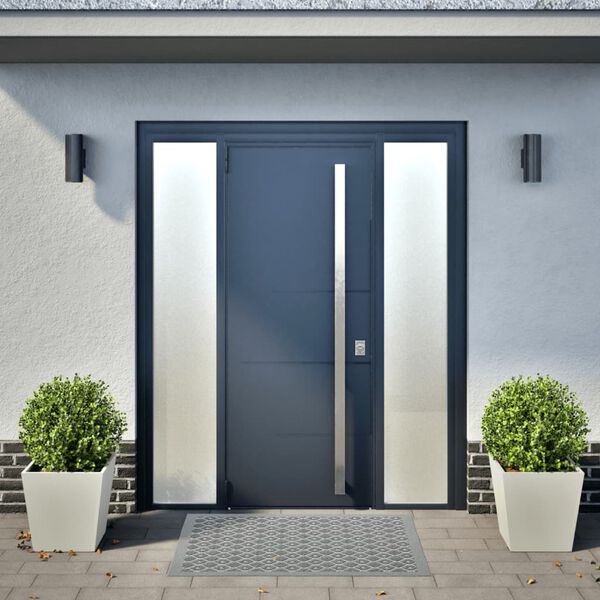 vidaXL Puutarhakukkalaatikot 2 kpl valkoinen 40x40x40 cm teräs