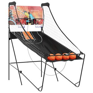 vidaXL Basketball Arcade Machine 4 pallolla 2 pelaajalle