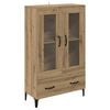 vidaXL Korkea kaappi Artisan tammi 70 x 31 x 115 cm