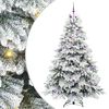 vidaXL Tekojoulukuusi 300 LED-valoilla Valkoinen 240 cm PE ja PVC