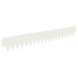 vidaXL Nurmireunus 10 kpl 103 x 15 cm Ter&auml;s valkoinen