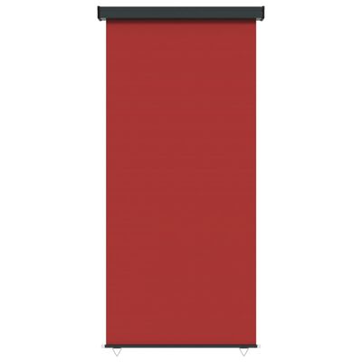 vidaXL Parvekkeen sivumarkiisi 122x250 cm punainen