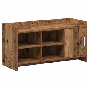 vidaXL Kenk&auml;kaappi ovella Vanha puu 100 x 39,5 x 51 cm Tekninen puu