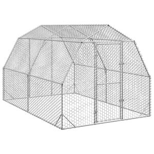 vidaXL Kanan juoksu 2,5x4x2,25 m galvanoitua ter&auml;st&auml;
