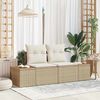 vidaXL Puutarhasohva Beige 184 x 62 x 85cm polyrottinki