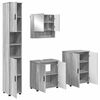 vidaXL Kylpyhuonekalustesetti Sein&auml;kiinnitett&auml;v&auml; 4 pcs Harmaa Sonoma
