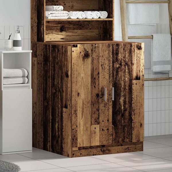 vidaXL Pesukonekaappi vanhaa puuta 70,5x71,5x91,5 cm