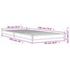 vidaXL S&auml;ngynrunko harmaa Sonoma 90x190 cm tekninen puu ja metalli