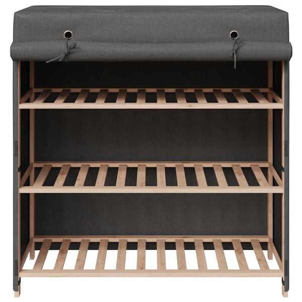 vidaXL Kenk&auml;kaappi suojalla harmaa 79x40x80 cm kangas