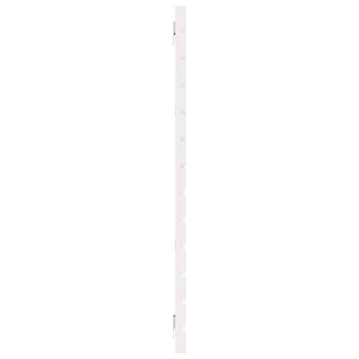 vidaXL Sängynpääty seinälle valkoinen 206x3x91,5 cm täysi mänty