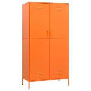 vidaXL Vaatekaappi oranssi 90x50x180 cm ter&auml;s