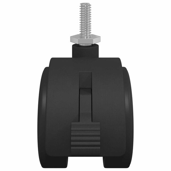 vidaXL Kierre 12 pcs Mustaa ja hopeaa 37,8 x 40 mm Rauta ja PP