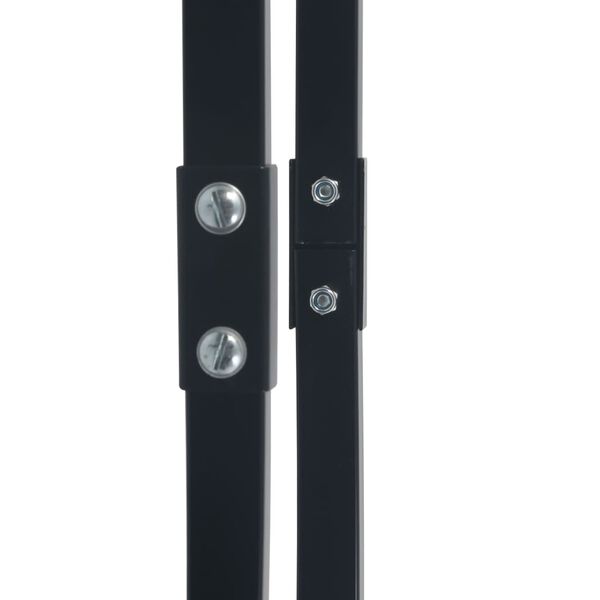 vidaXL Polttopuuteline musta 80x25x100 cm ter&auml;s