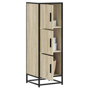 vidaXL Korkeaboard sonoma tammi 35,5x35x106,5 cm suunniteltu puu