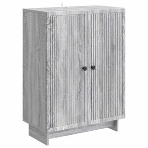 vidaXL Sivup&ouml;yt&auml; Harmaa sonoma 66 x 34,5 x 90 cm Tekninen puu