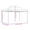 vidaXL Taitettava pop-up juhlateltta ruskea 410x279x315 cm
