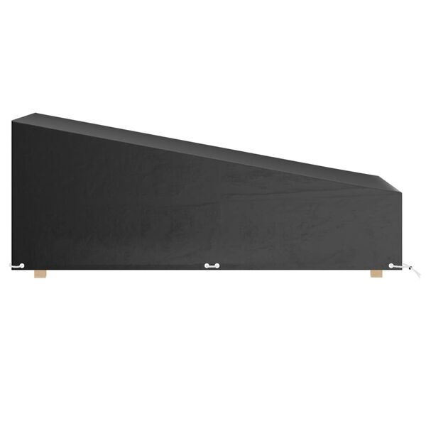 vidaXL Aurinkotuolin suojus 2 kpl 12 purjerengasta 205x75x40 cm PE