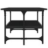 vidaXL Sohvapöytä musta 100x50x40 cm tekninen puu