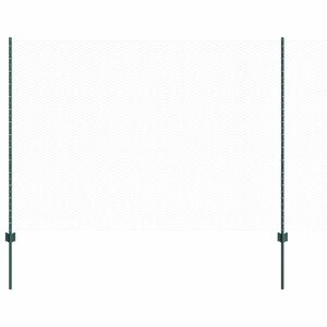 vidaXL Kuusikulmainen aita pylv&auml;&auml;ll&auml; 100 x 1,6 m PVC-pinnoitettu ter&auml;s