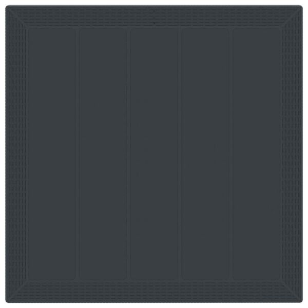 vidaXL Piharuokailu setti 5 pcs Antrasiitti Polypropeeni