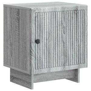 vidaXL Y&ouml;p&ouml;yt&auml;kaappi Harmaa sonoma 43 x 34,5 x 50 cm Tekninen puu