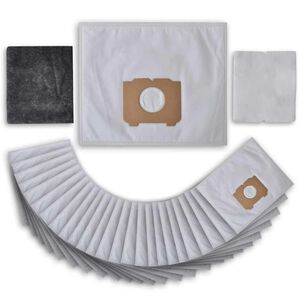 vidaXL 25 kpl pölynimurin pusseja suodattimilla AEG, Progress ja Tornado -imureille