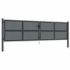vidaXL Puutarhanportti antrasiitti 400x125 cm ter&auml;s