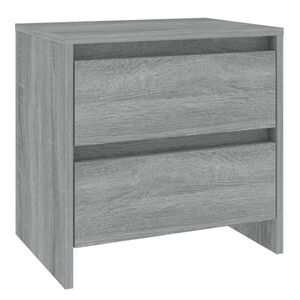 vidaXL Y&ouml;p&ouml;yt&auml; harmaa Sonoma 45x34,5x44,5 cm lastulevy