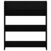 vidaXL Kenk&auml;kaappi 2 pcs Musta tammi. 85 x 18 x 90 cm Tekninen puu