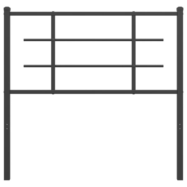 vidaXL Metallinen s&auml;ngynp&auml;&auml;ty musta 100 cm