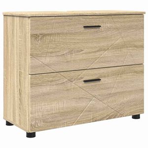 vidaXL Kylpyhuonekaappi Sonoman tammi 76,5 x 35 x 64 cm