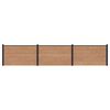 vidaXL Aidat Setti 3 kpl 526 x 105 cm WPC ja alumiini Ruskea