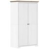 vidaXL Vaatekaappi BODO valkoinen/ruskea 99x53,5x173 cm t&auml;ysi m&auml;nty