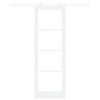 vidaXL Liukuovi ORKDAL Valkoinen 78 x 232 cm T&auml;ysi m&auml;nty ja lasi