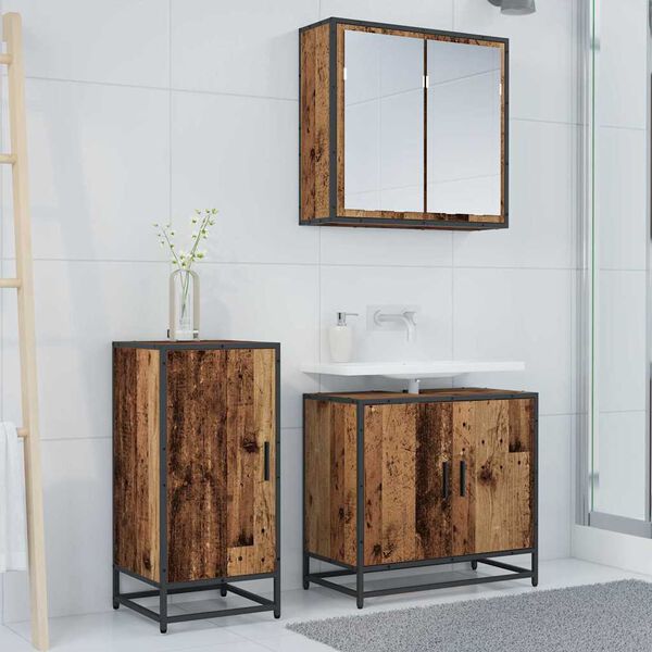 vidaXL Sivup&ouml;yt&auml; Vanha puu 35,5 x 35 x 76 cm