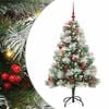 vidaXL Tekojoulukuusi LED -nauhavalot Vihre&auml; ja valkoinen 150 cm