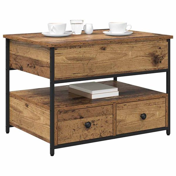 vidaXL Sohvap&ouml;yt&auml; Vanha Puu 70 x 50 x 54.5 cm Tekninen puu