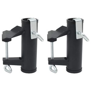 vidaXL Aurinkovarjon kiinnikkeet parvekkeelle 2 kpl 25-38 mm ter&auml;s