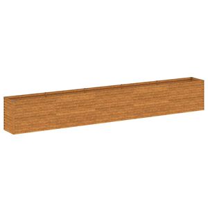 vidaXL Korotettu puutarhalaatikko 482x50x69 cm Corten-ter&auml;s