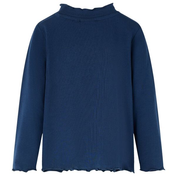 Lasten pitk&auml;hihainen T-paita laivastonsininen 116