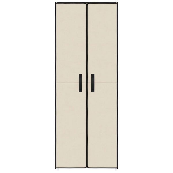 vidaXL Kenk&auml;kaappi kerma 60x30x166 cm kangas