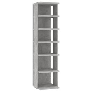 vidaXL Kenk&auml;kaappi betoninharmaa 27,5x27x102 cm tekninen puu