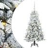 vidaXL Salkomallinen tekoinen joulukuusi Valkoinen 120 cm PE ja PVC