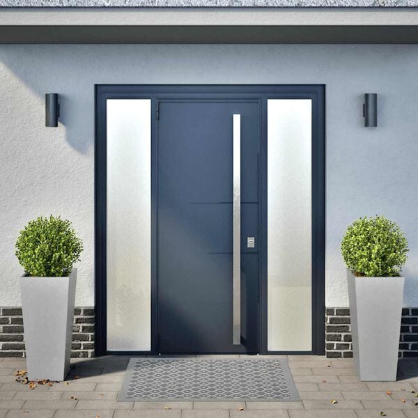 vidaXL Puutarhakukkalaatikot 2 kpl 35x35x75 cm galvanoitu ter&auml;s