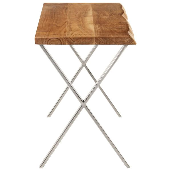 vidaXL Penkki elävillä reunoilla 105 cm täysi akasiapuu