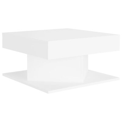 vidaXL Sohvapöytä valkoinen 57x57x30 cm lastulevy