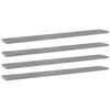 vidaXL Kirjahyllytasot 4 kpl betoninharmaa 80x10x1,5 cm tekninen puu