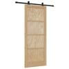 vidaXL Liukuovi ORKDAL 86 x 211 cm T&auml;ysi m&auml;nty Luonnollinen