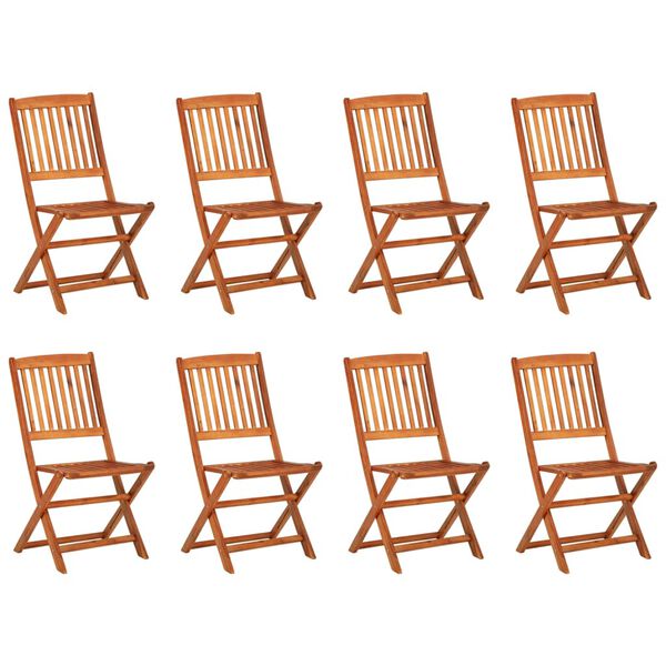 vidaXL 9-osainen Puutarharuokailuryhm&auml; 180x90x75 cm t&auml;ysi akaasiapuu